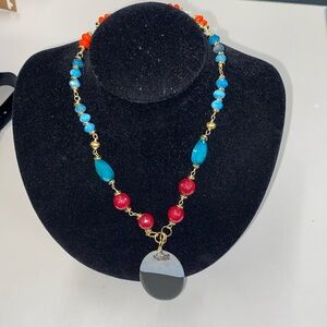 NEW Studio BARSE Necklace Apatite Jade Coral